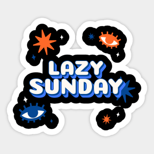 Lazy Sunday Shirt Sticker